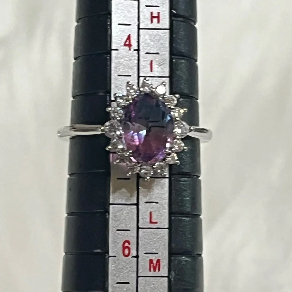 Fragrant Jewels Dual Tone Halo Ring